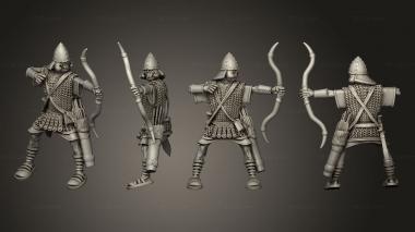 Military figurines SASSANID ARCHER ON HORSE 1 3d model