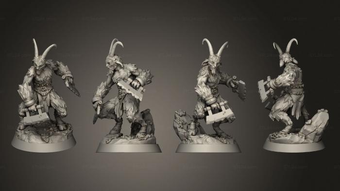 Military figurines (satyr brawler, STKW_11993) 3D models for cnc