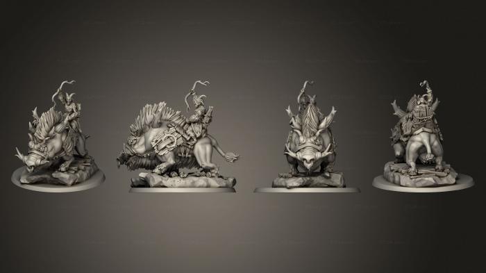 Military figurines (satyr cavalier range, STKW_11995) 3D models for cnc