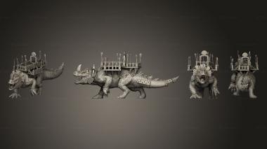 Military figurines Saurian Dread Behemoth 3d model