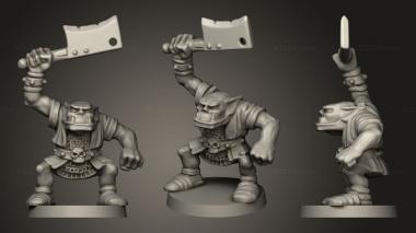Military figurines Heroquest Orcs Repaired 3d model