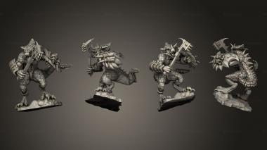 Military figurines SAURUS WITH SWORD 2 3d model