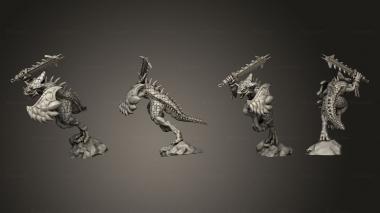 Military figurines SAURUS WITH SWORD 3 3d model