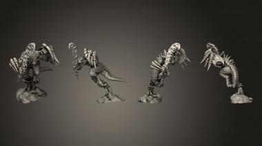 Military figurines SAURUS WITH SWORD 4 3d model