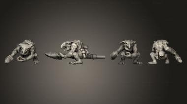 Military figurines Savage Goblins A 1 3d model