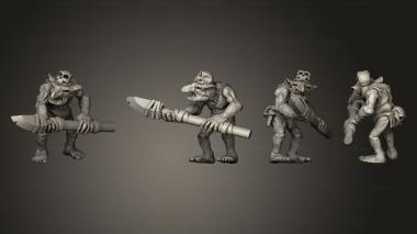 Military figurines Savage Goblins A 2 3d model