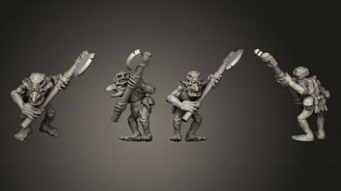 Military figurines Savage Goblins A 3 3d model