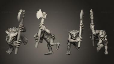 Military figurines Savage Goblins A 4 3d model