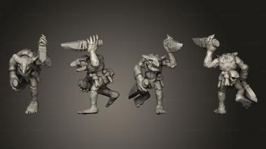Military figurines Savage Goblins A 5 3d model