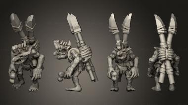 Military figurines Savage Goblins A 7 3d model
