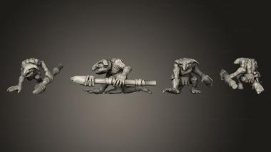 Military figurines Savage Goblins A 8 3d model