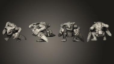 Military figurines Savage Goblins A 10 3d model