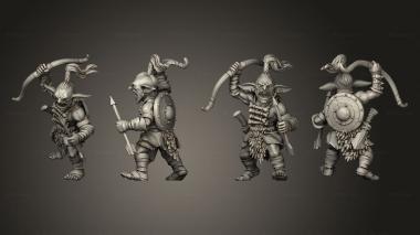 Military figurines Savage Gobo Bow 1 3d model