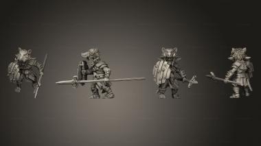 Military figurines Savage Gobo Shield 3d model