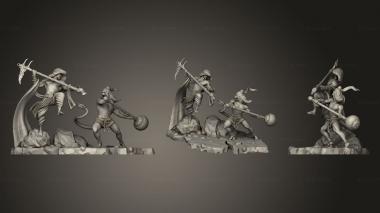 Military figurines Hindu Gods fight 567 3d model