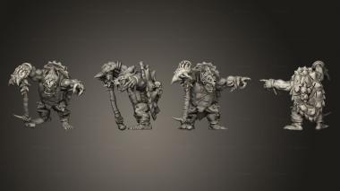 Military figurines Savage Orc Turtle splitkeyed 3d model