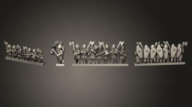 Military figurines SAXON HOUSECARLS STRIPE 03 3d model