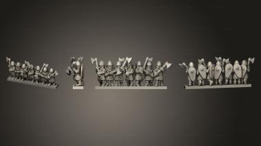 Military figurines SAXON HOUSECARLS STRIPE 07 3d model