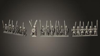 Military figurines SAXON MILITIA STRIPE 01 3d model
