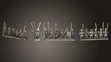 Military figurines SAXON MILITIA STRIPE 05 3d model