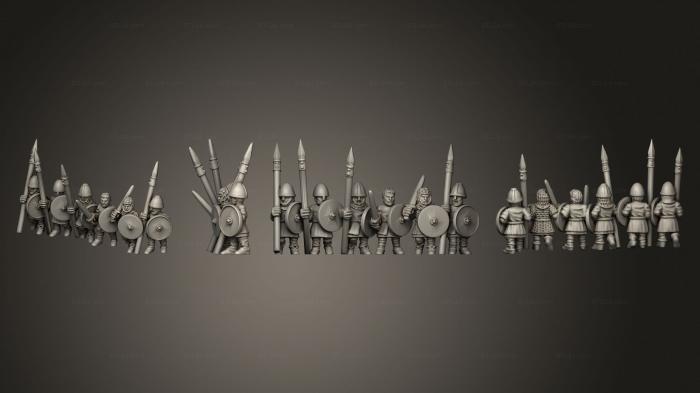 Military figurines (SAXON MILITIA STRIPE 06, STKW_12058) 3D models for cnc