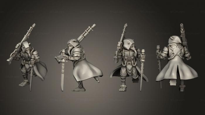 Military figurines (Scavenger Stalker 02, STKW_12073) 3D models for cnc
