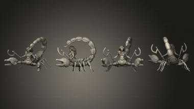 Military figurines Scorpion Arachne Angry Large 3d model