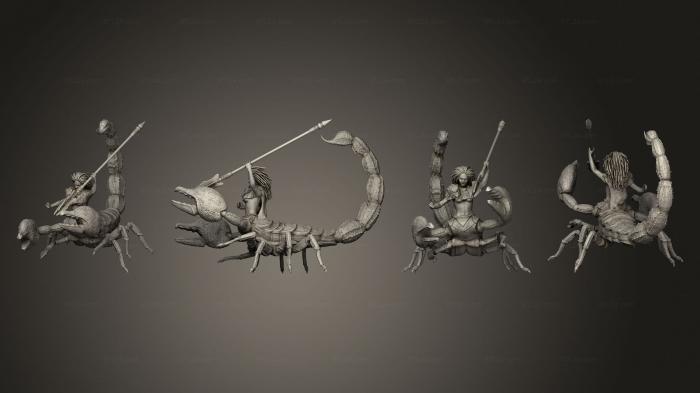Military figurines (Scorpion Arachne Spear Large, STKW_12081) 3D models for cnc