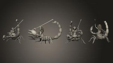 Military figurines Scorpion Arachne Spear Large 3d model