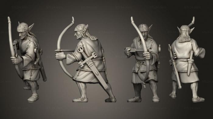 Military figurines (Scottish Elves 02, STKW_12085) 3D models for cnc