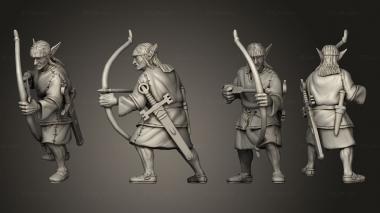 Military figurines Scottish Elves 02 3d model