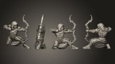 Military figurines Scout Longbow 3d model