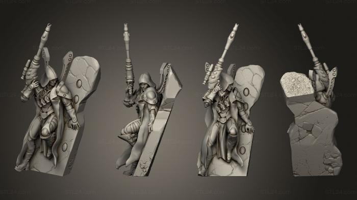 Military figurines (scout 01, STKW_12091) 3D models for cnc