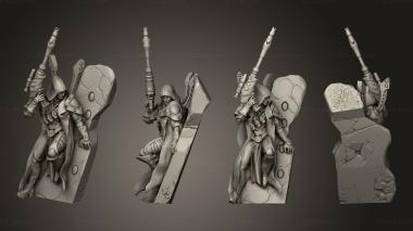 Military figurines scout 01 3d model