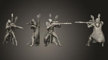 Military figurines scout 03 3d model