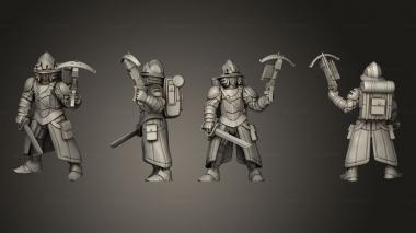 Military figurines scout 06 3d model