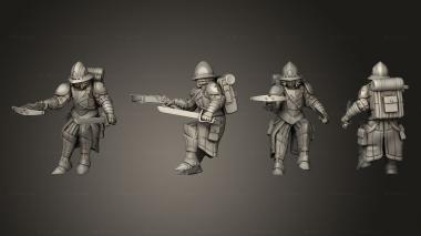 Military figurines scout 08 3d model