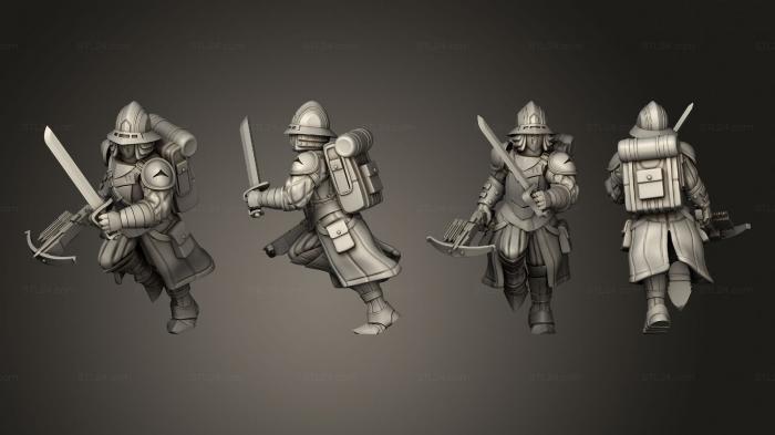 Military figurines (scout 10, STKW_12100) 3D models for cnc