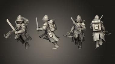 Military figurines scout 10 3d model