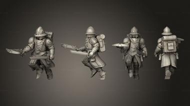 Military figurines scout 12 3d model