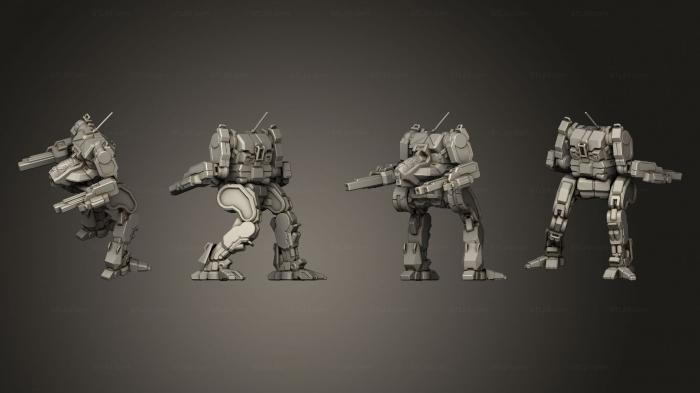 Military figurines (SCR Prime 4, STKW_12104) 3D models for cnc