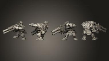 Military figurines Scrap Gunner 01 3d model