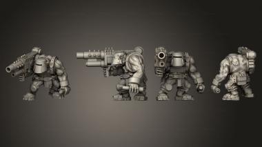Military figurines Scrap Gunner 02 3d model