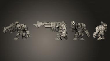 Military figurines Scrap Gunner 04 3d model