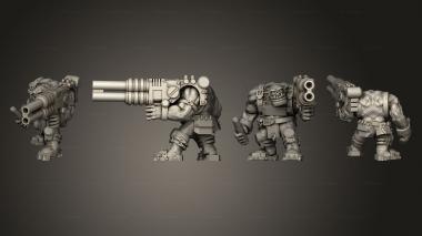 Military figurines Scrap Gunner 05 3d model