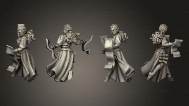 Military figurines SCROLL MASTER 3d model
