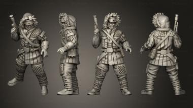 Military figurines Scruffy Scoundrel snow hood 3d model