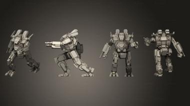 Military figurines SDR A 4 3d model