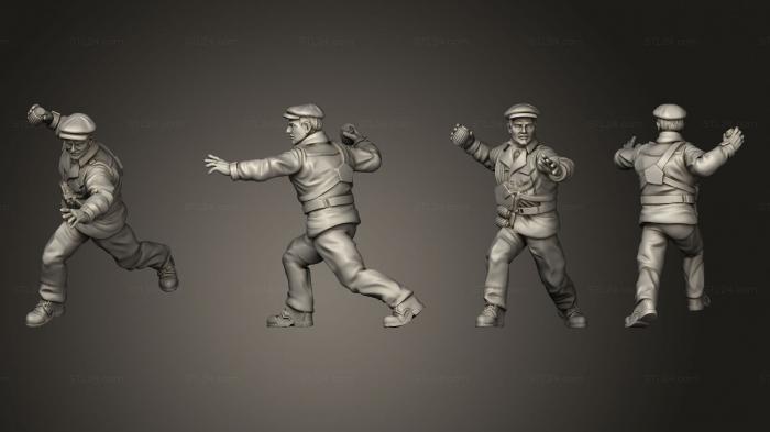 Military figurines (SE bomber 001, STKW_12131) 3D models for cnc