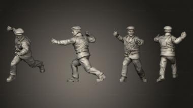 Military figurines SE bomber 001 3d model